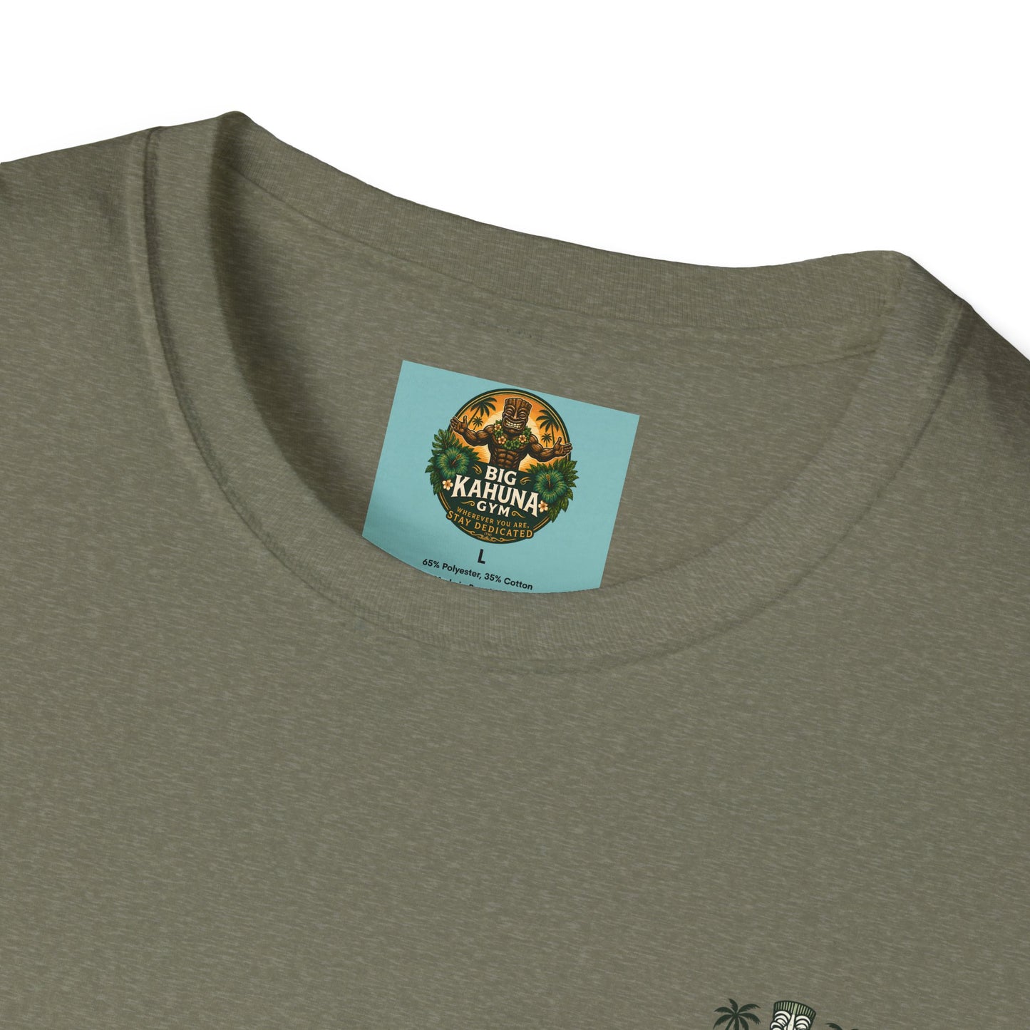 Copy of Tropical Runner T-Shirt Military Green— Paradise Workout Scene