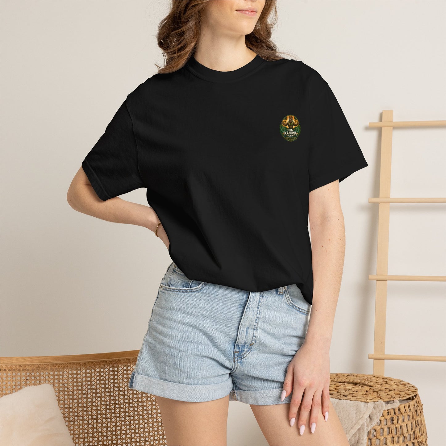 Copy of Big Kahuna Gym Beach Logo T-Shirt  Black — Gym & Coffee Shop Casual