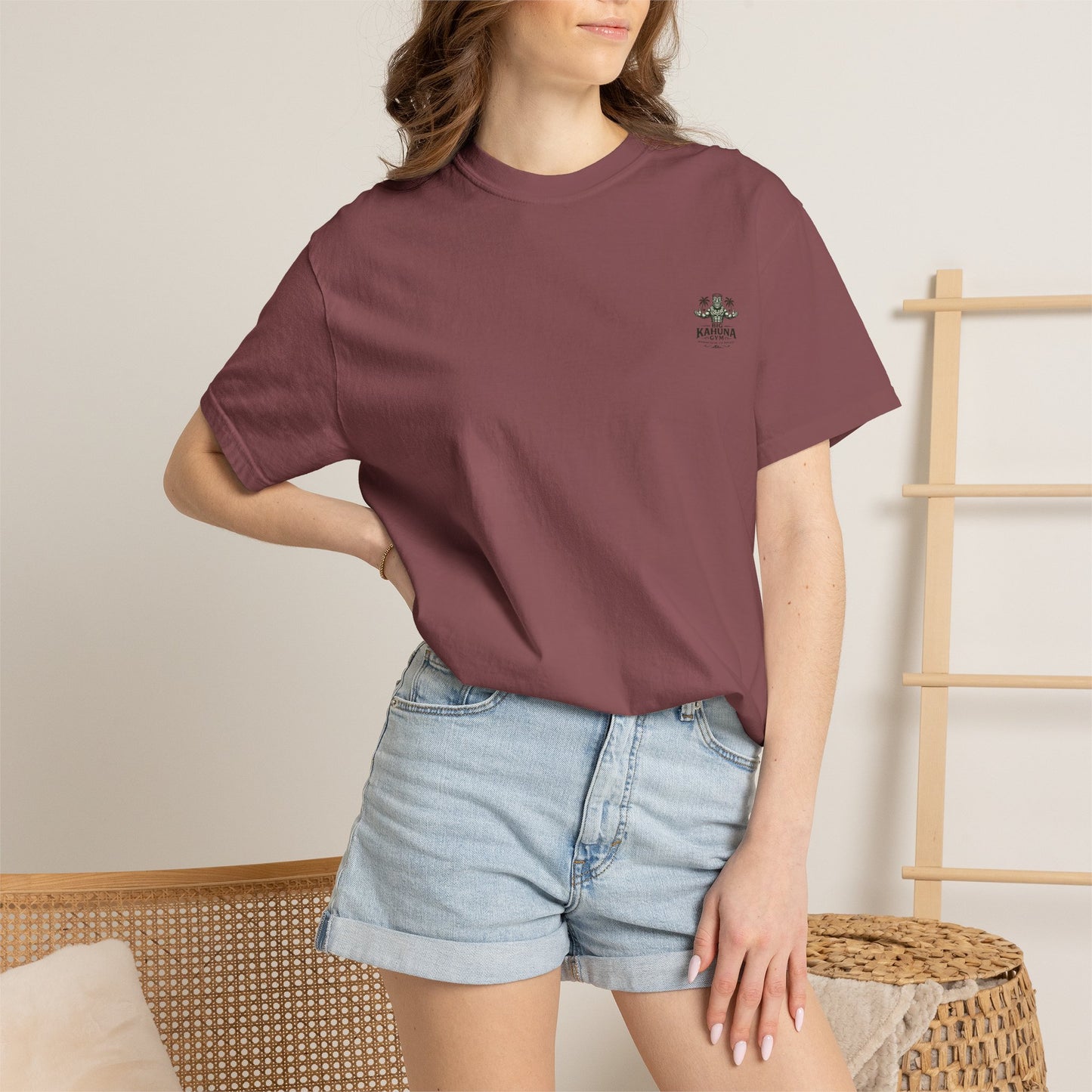 Island Time Yoga T-Shirt — "Big Kahuna" Gym Style, Relaxed Vibe