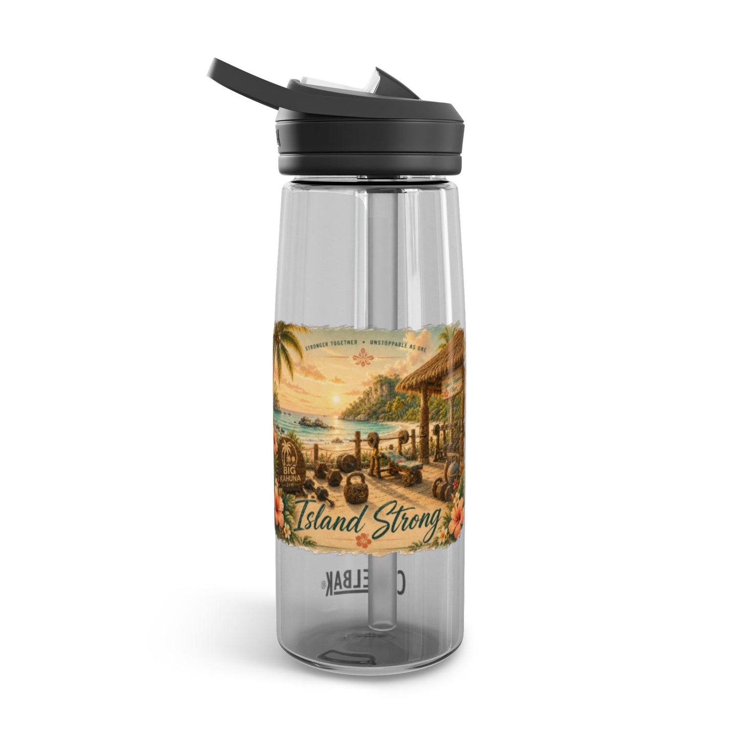 Big Kahuna Gym Water Bottle — Island Strong CamelBak Eddy 20/25oz
