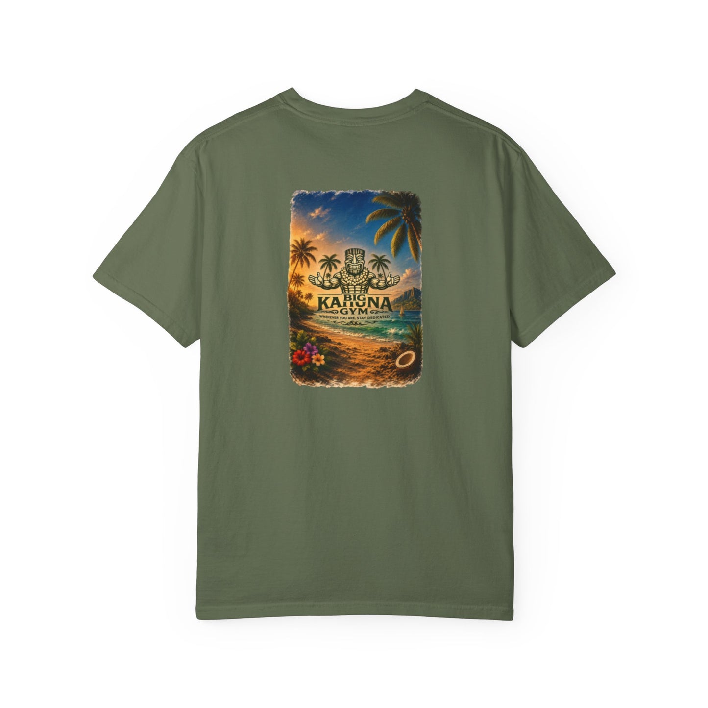Big Kahuna Gym Beach Logo T-Shirt — Gym & Coffee Shop Casual