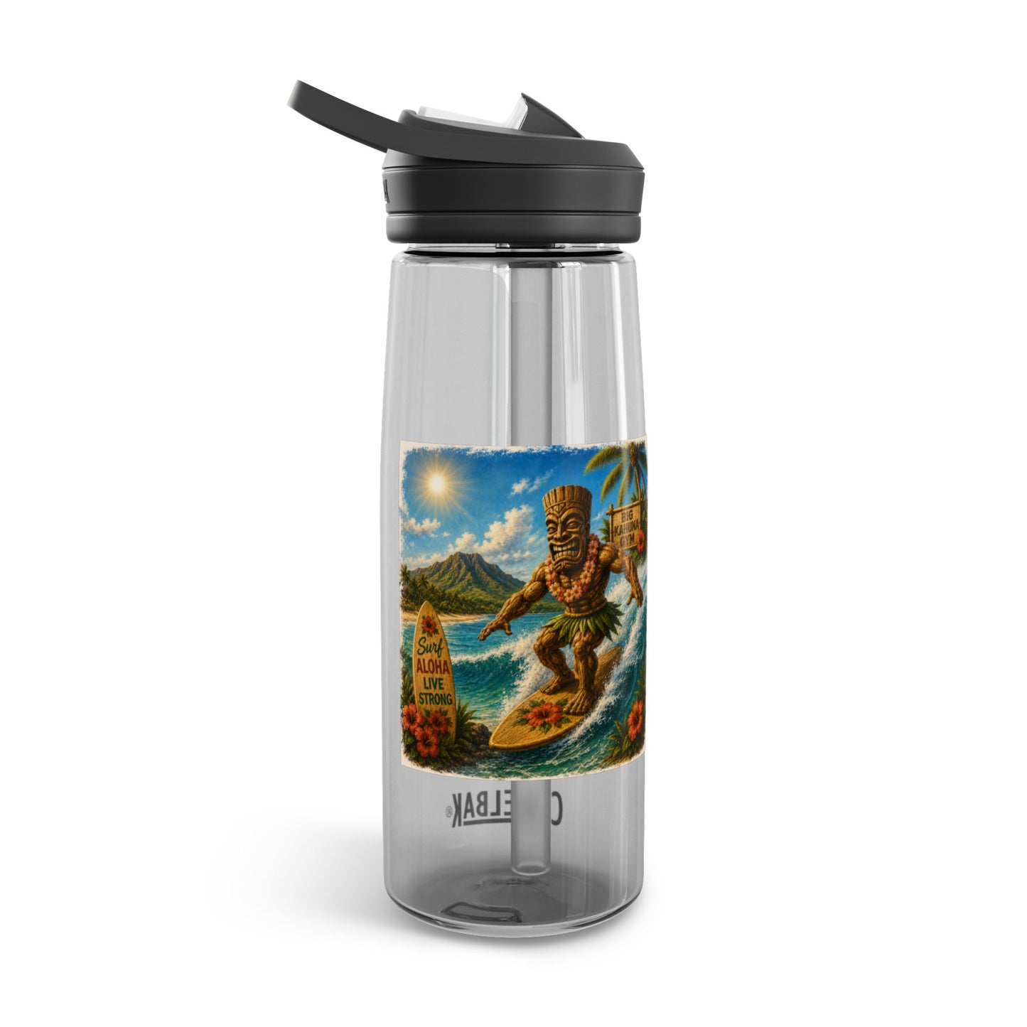CamelBak Eddy Water Bottle — Kahuna Gym Tropical Logo 20oz/25oz