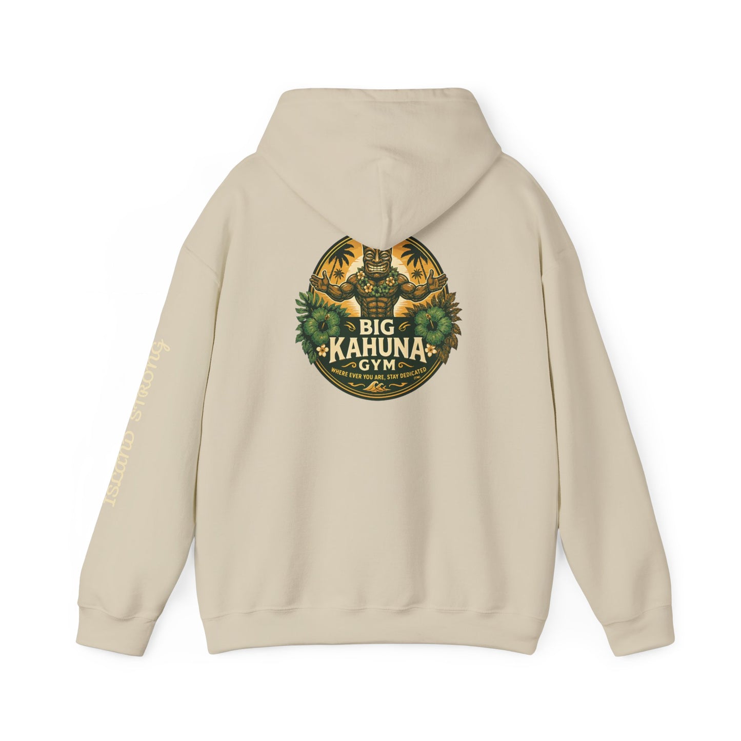 Big Kahuna Gym Hoodie  Sand — Cozy Beach & Post-Workout Sweatshirt