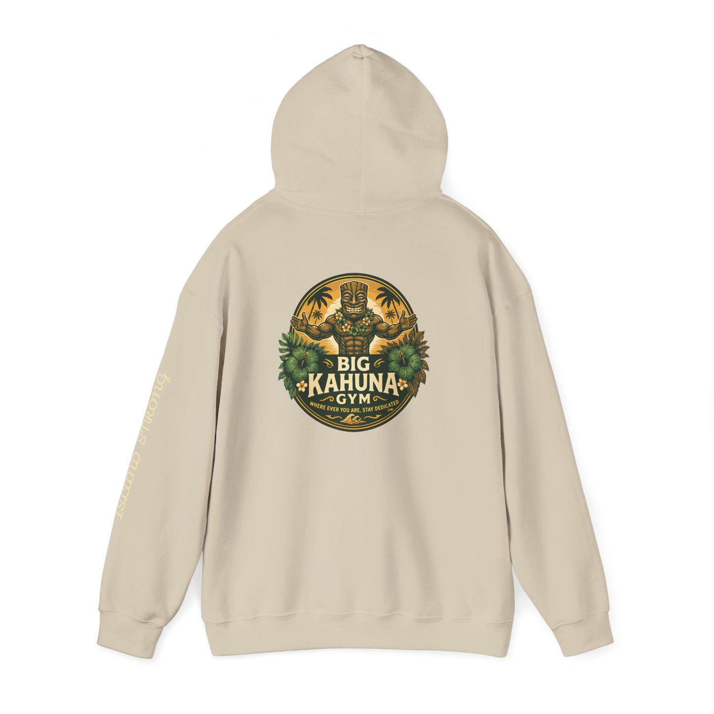 Big Kahuna Gym Hoodie  Sand — Cozy Beach & Post-Workout Sweatshirt