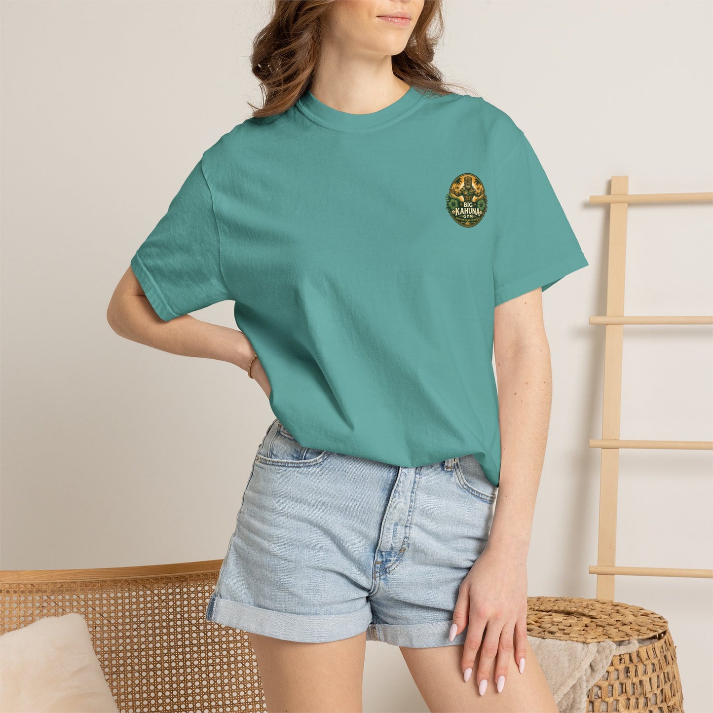 Big Kahuna Gym Beach Logo T-Shirt — Gym & Coffee Shop Casual