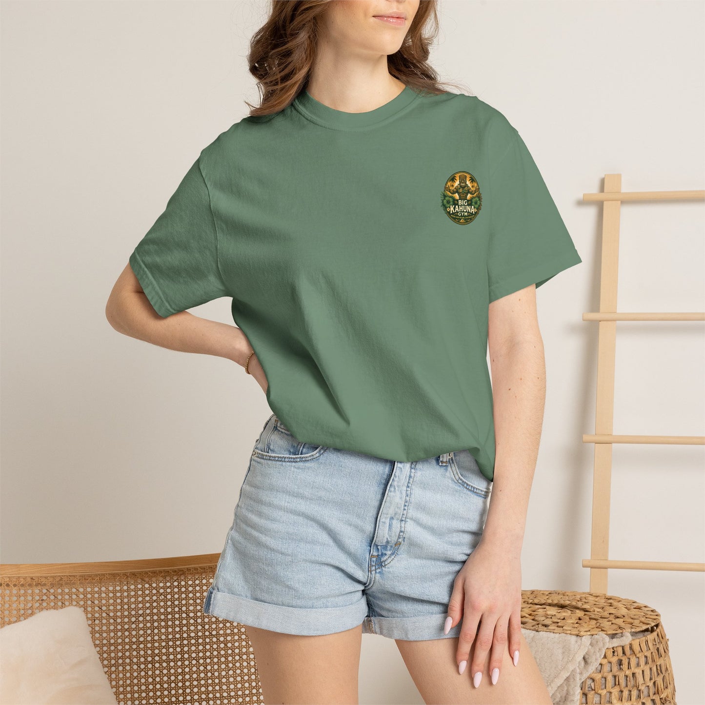 Big Kahuna Gym Beach Logo T-Shirt — Gym & Coffee Shop Casual