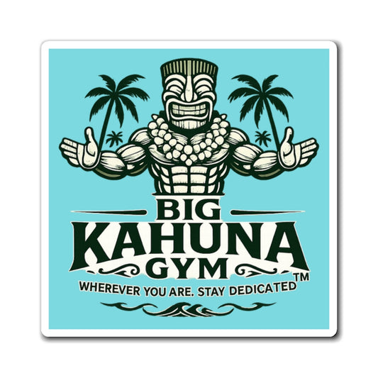 Big Kahuna Gym Magnet — Tiki Fitness Logo Refrigerator Magnet