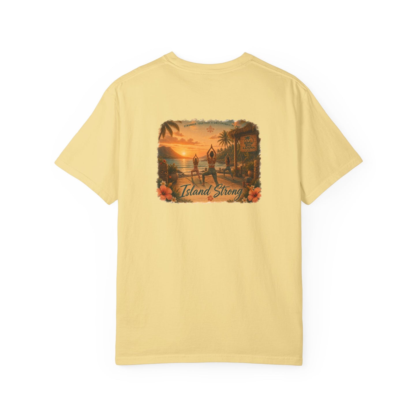 Island Time Yoga T-Shirt — "Big Kahuna" Gym Style, Relaxed Vibe