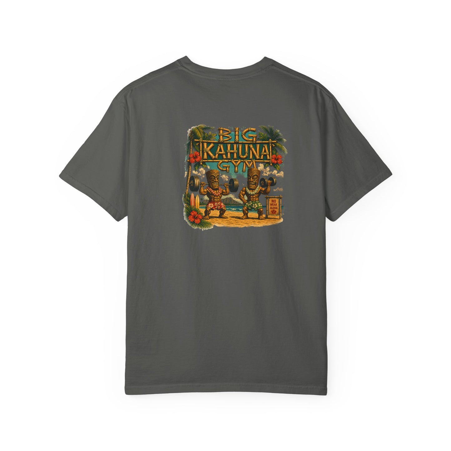 Weightlifting Tiki Beach T-Shirt — Show Your Guns Gym & Casual Tee