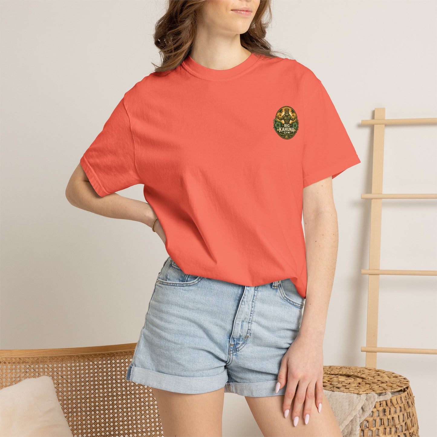 Big Kahuna Gym Beach Logo T-Shirt — Gym & Coffee Shop Casual