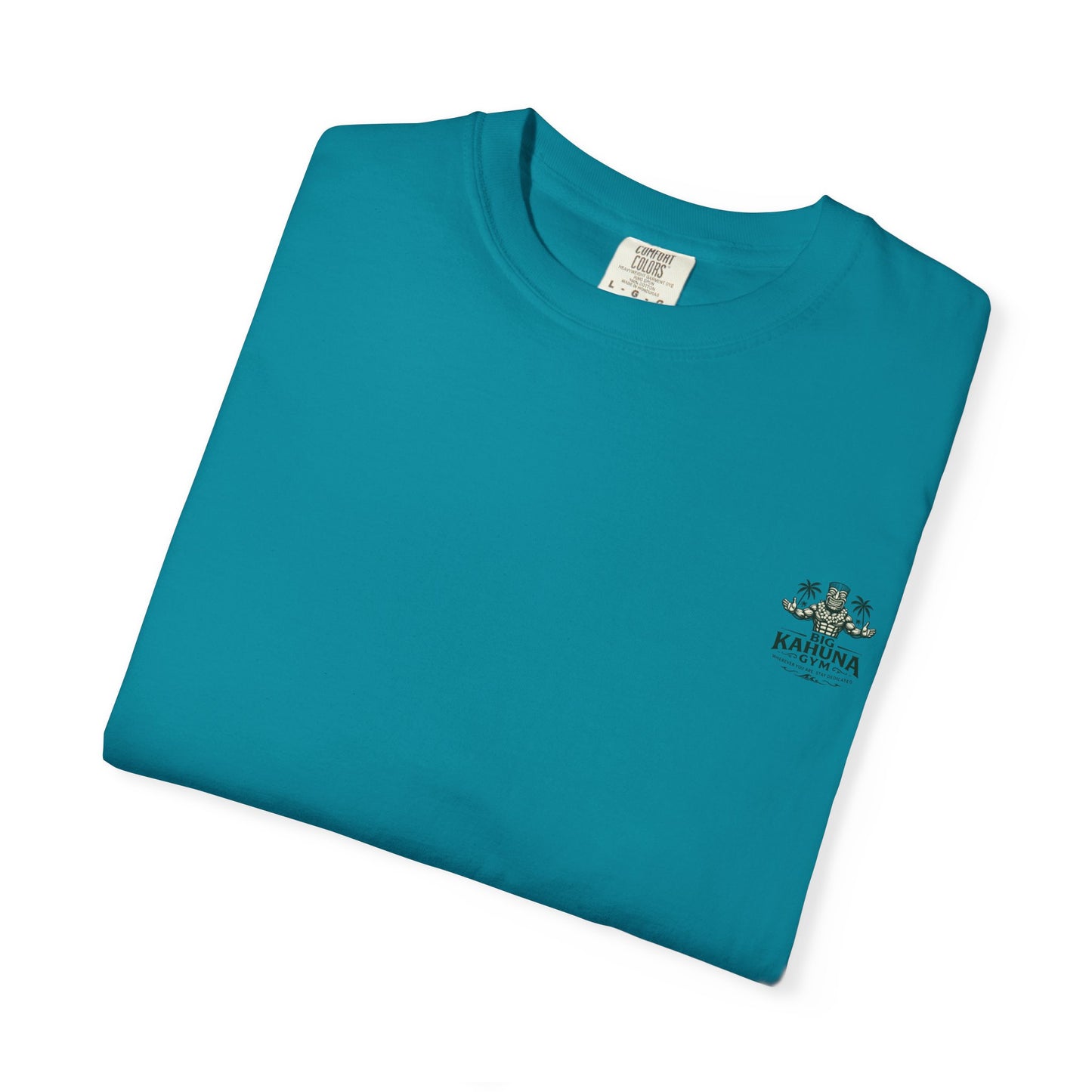 T-Shirt — "Curling Your Life Away in Paradise" Tiki Beach Workout Tee