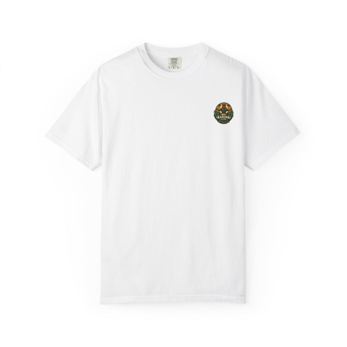 Big Kahuna Gym Beach Logo T-Shirt  White — Gym & Coffee Shop Casual