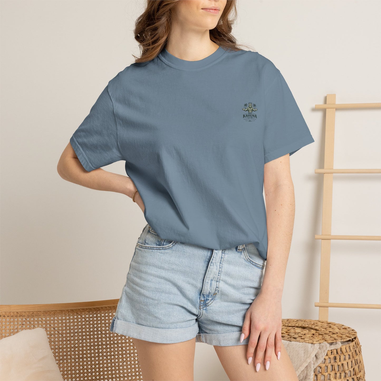 Island Time Yoga T-Shirt — "Big Kahuna" Gym Style, Relaxed Vibe