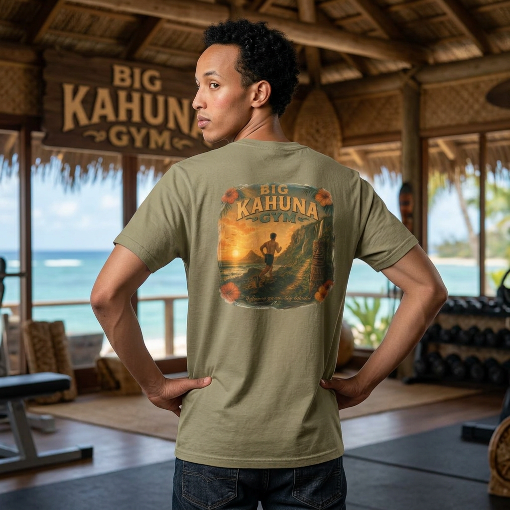 Big Kahuna Gym Running T-Shirt — Run the Islands