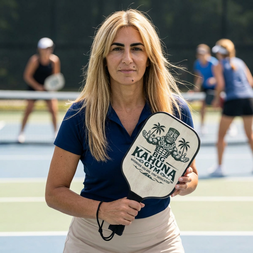 Big Kahuna Pickleball Set  Main Logo— Gym Logo Pickleball Kit