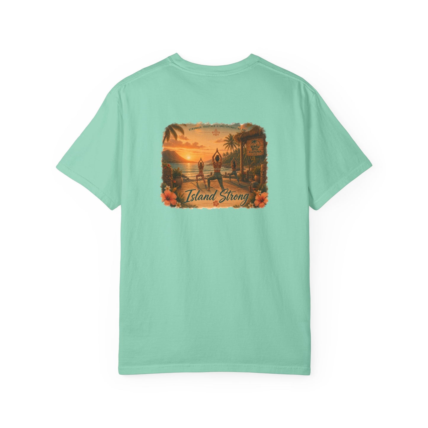 Island Time Yoga T-Shirt — "Big Kahuna" Gym Style, Relaxed Vibe