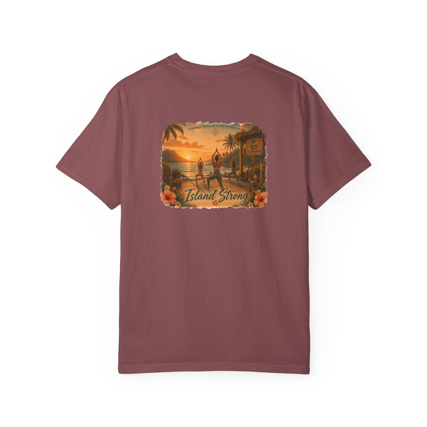 Island Time Yoga T-Shirt — "Big Kahuna" Gym Style, Relaxed Vibe