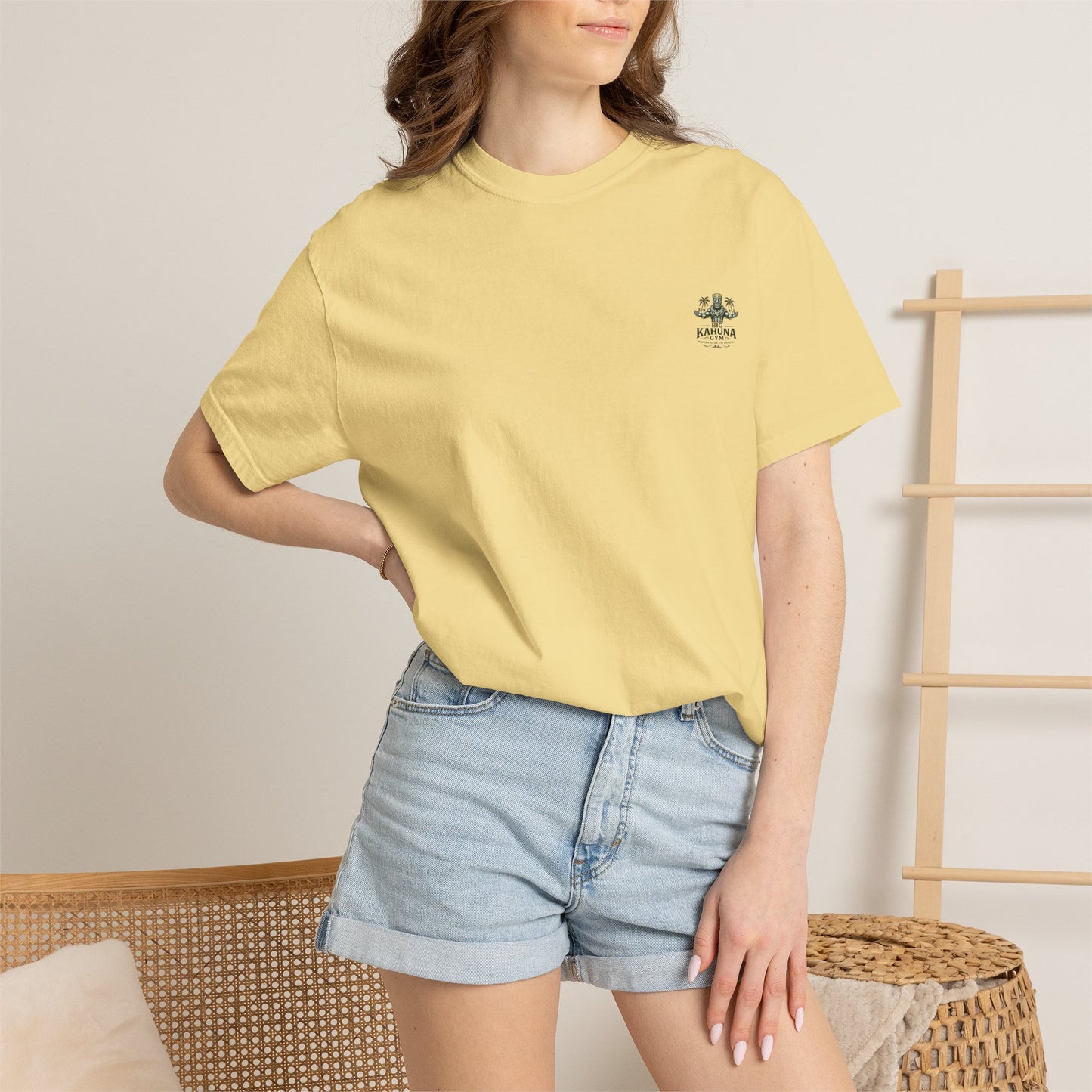 Island Time Yoga T-Shirt — "Big Kahuna" Gym Style, Relaxed Vibe