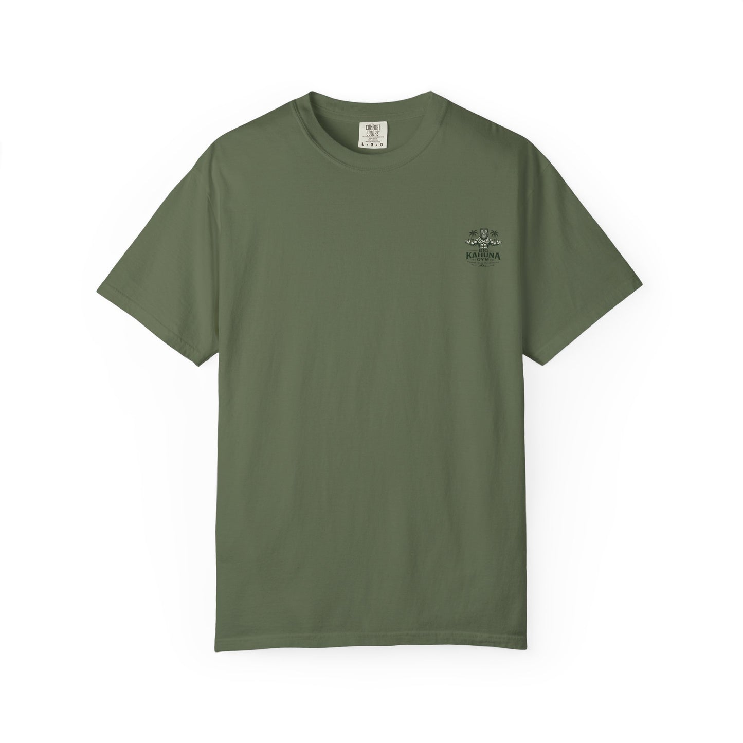 Kettlebell Tiki T-Shirt — "Never Stop Working Even on Vacation"