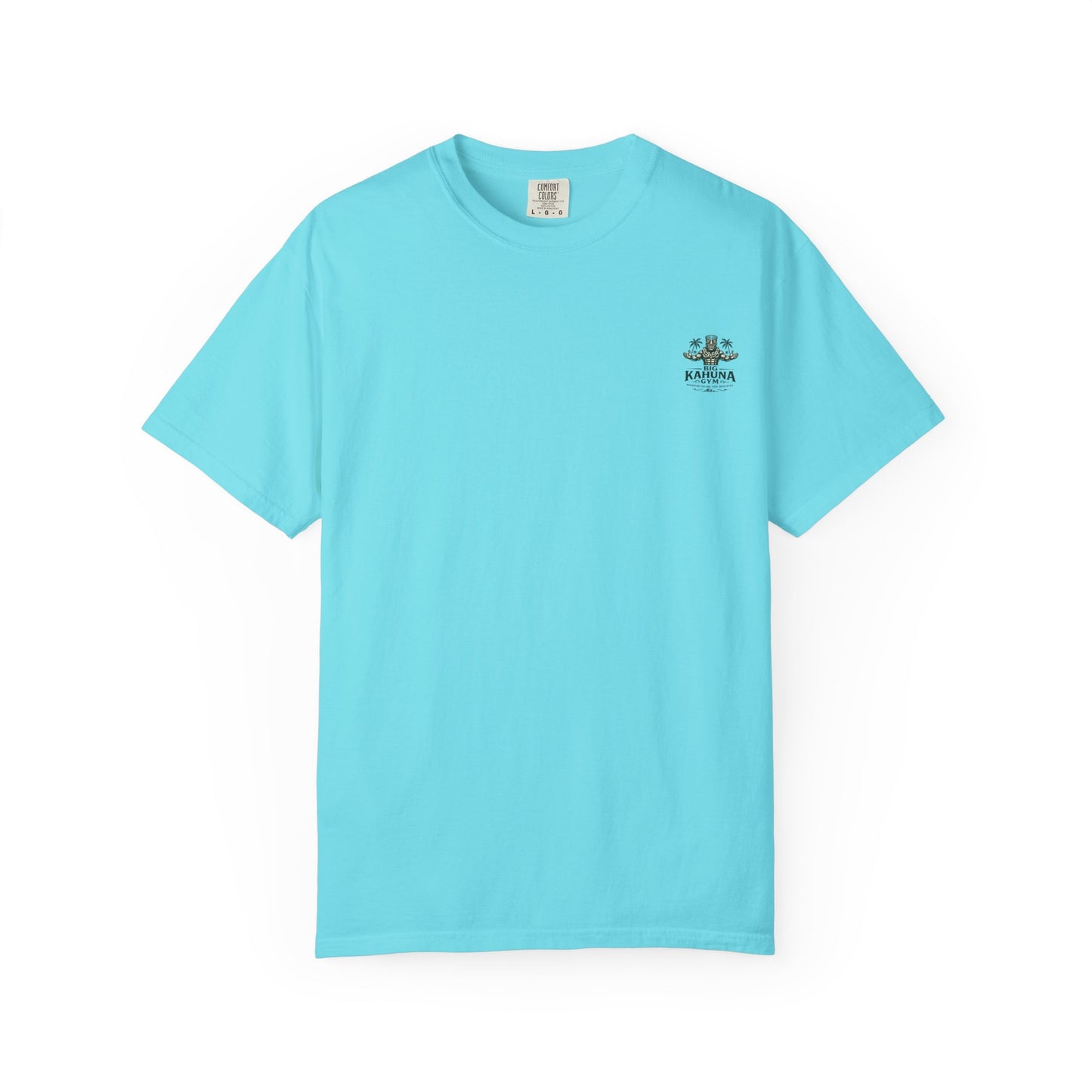 T-Shirt — "Curling Your Life Away in Paradise" Tiki Beach Workout Tee