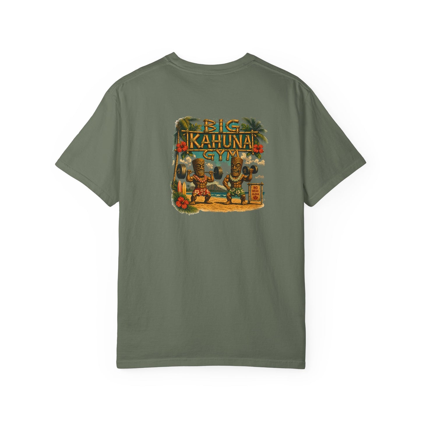 Weightlifting Tiki Beach T-Shirt — Show Your Guns Gym & Casual Tee
