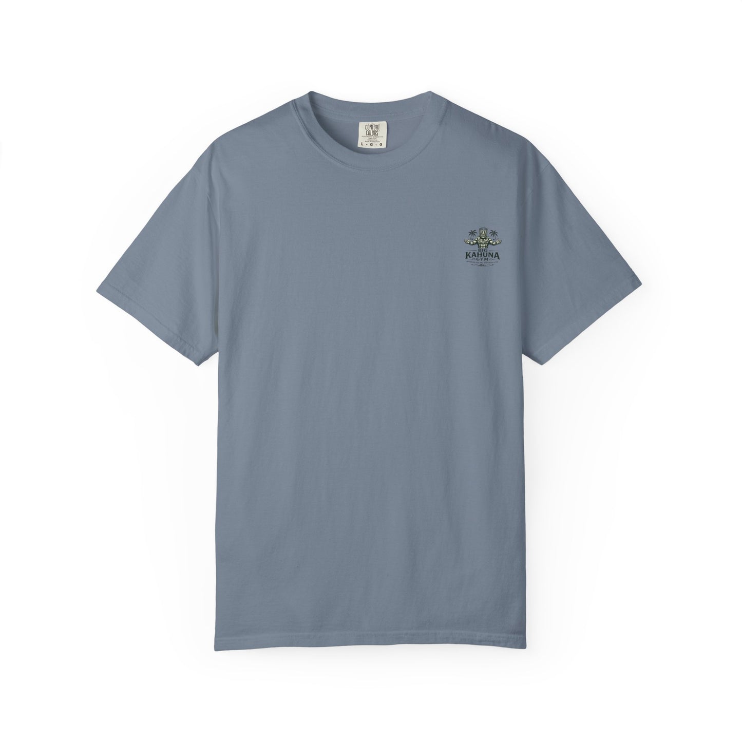 T-Shirt — "Curling Your Life Away in Paradise" Tiki Beach Workout Tee