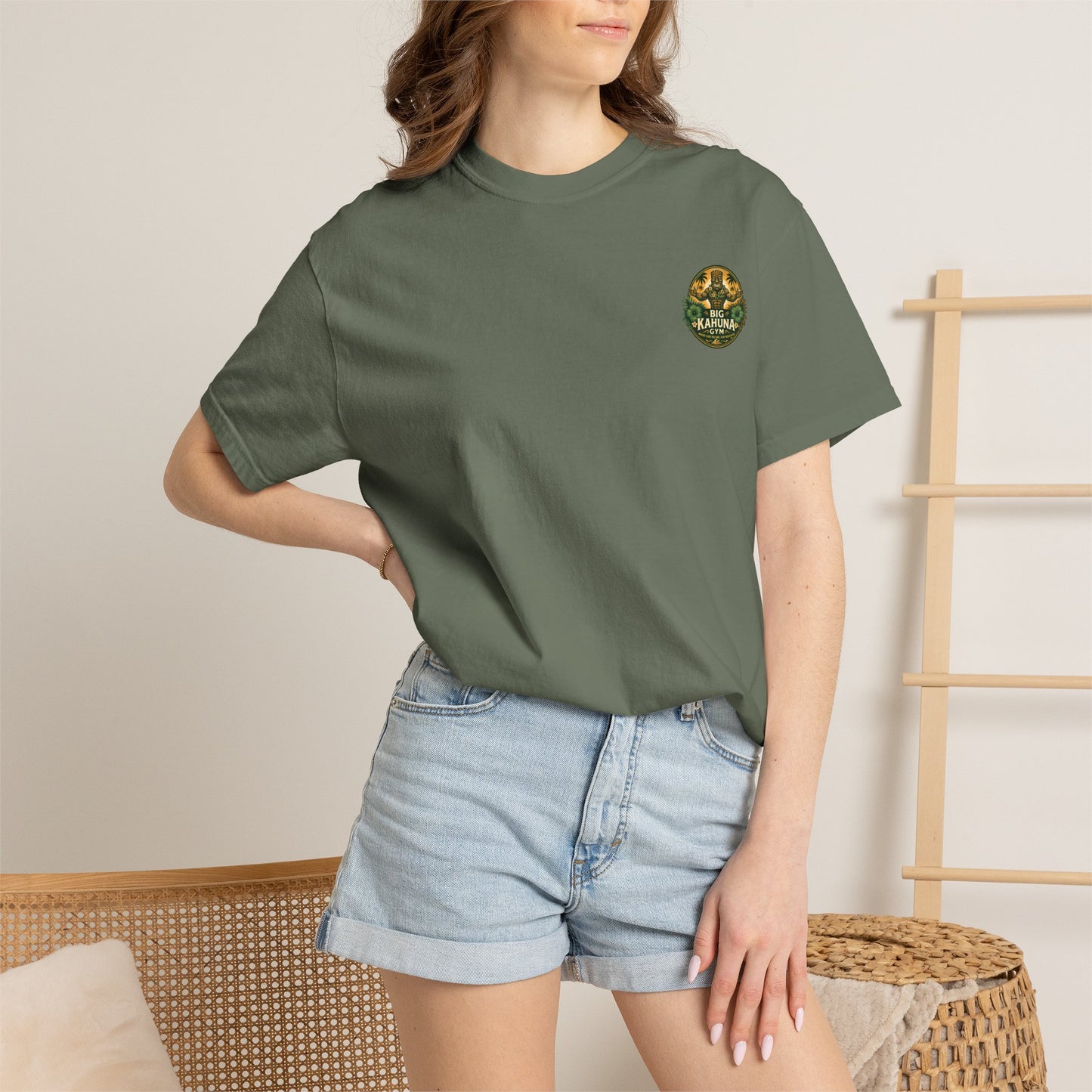 Big Kahuna Gym Beach Logo T-Shirt — Gym & Coffee Shop Casual