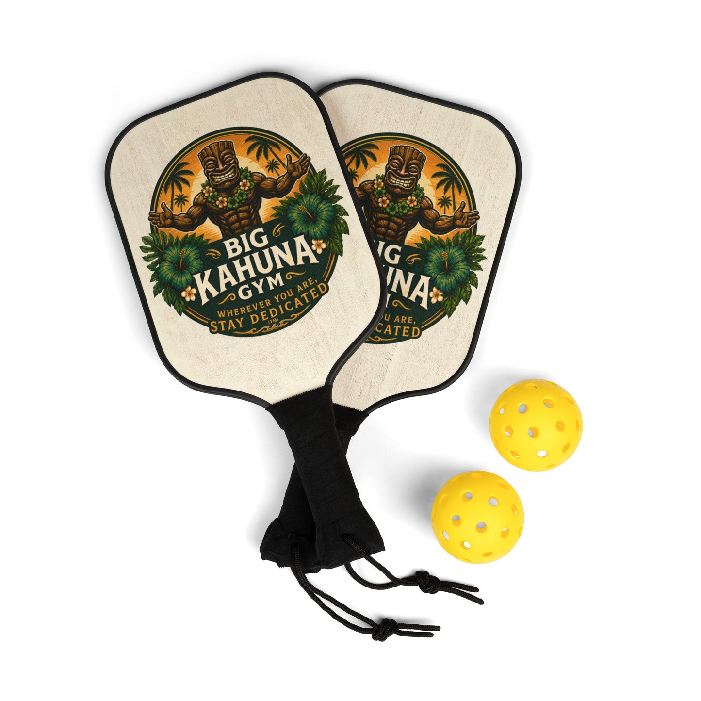 Big Kahuna Pickleball Set — Gym Logo Pickleball Kit
