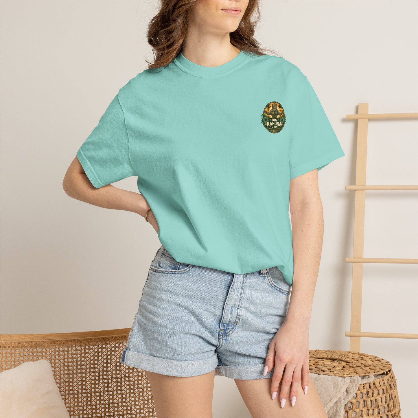 Big Kahuna Gym Beach Logo T-Shirt — Gym & Coffee Shop Casual