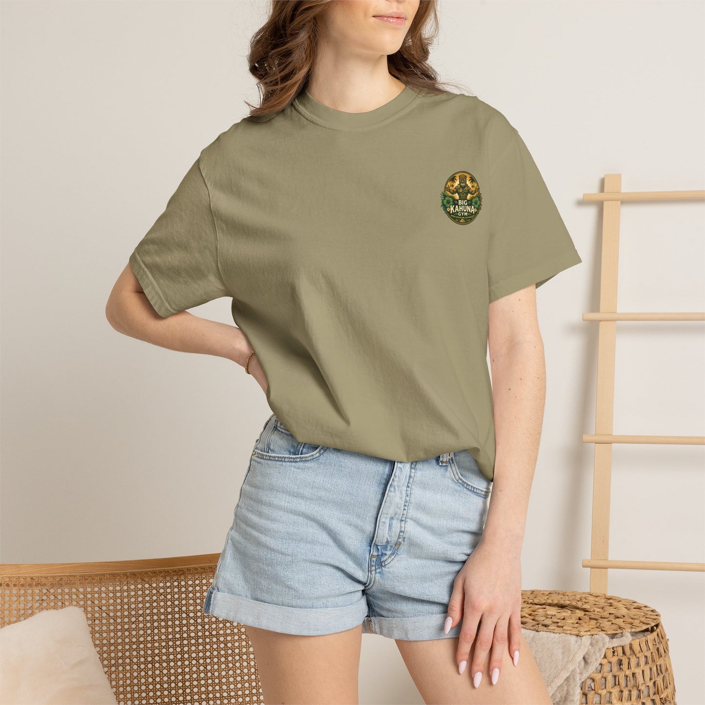 Big Kahuna Gym Beach Logo T-Shirt — Gym & Coffee Shop Casual