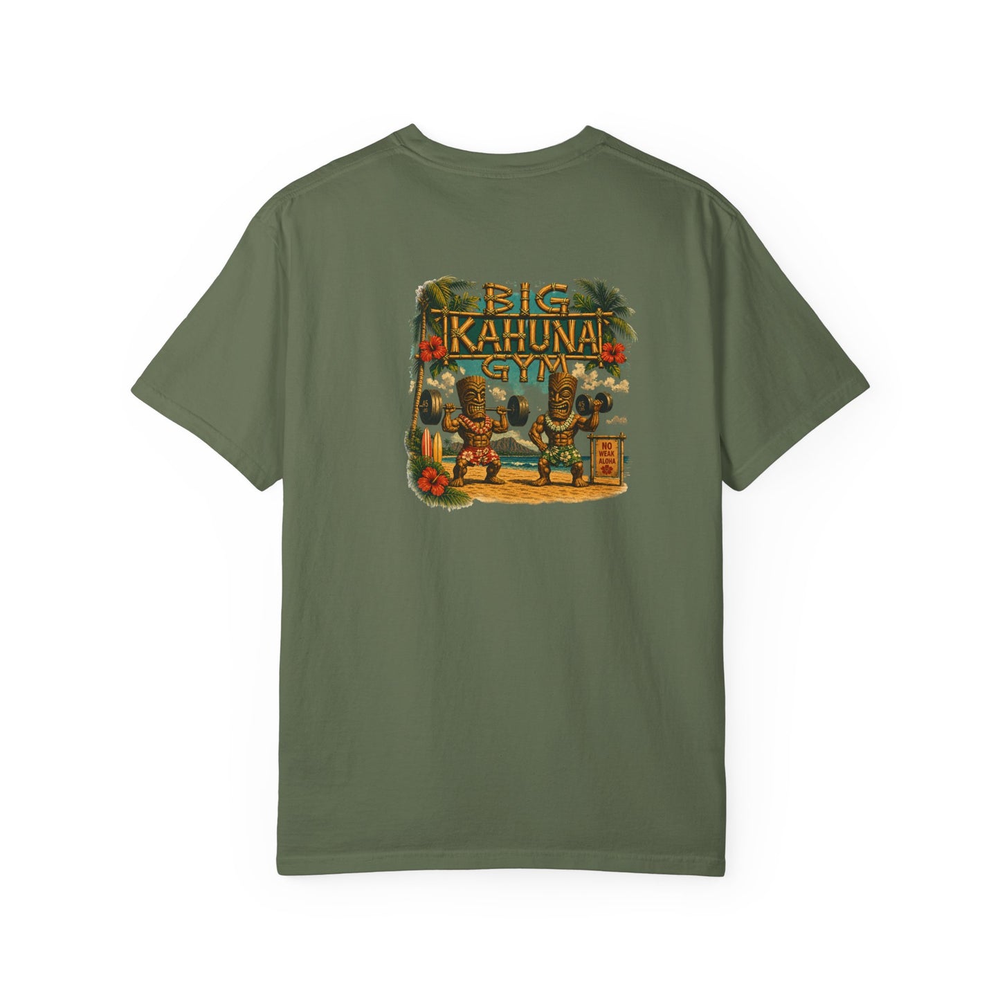 Weightlifting Tiki Beach T-Shirt — Show Your Guns Gym & Casual Tee