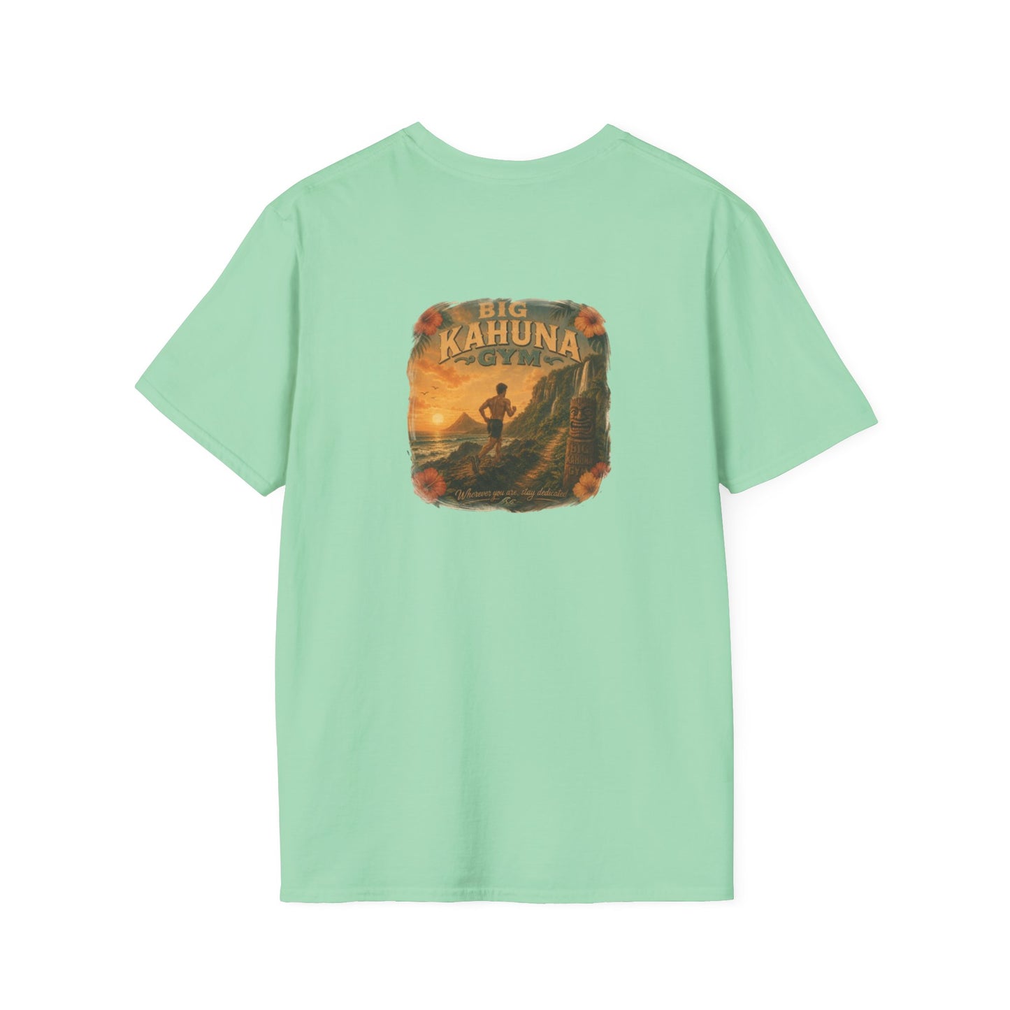 Copy of Tropical Runner T-Shirt  Mint Green— Paradise Workout Scene