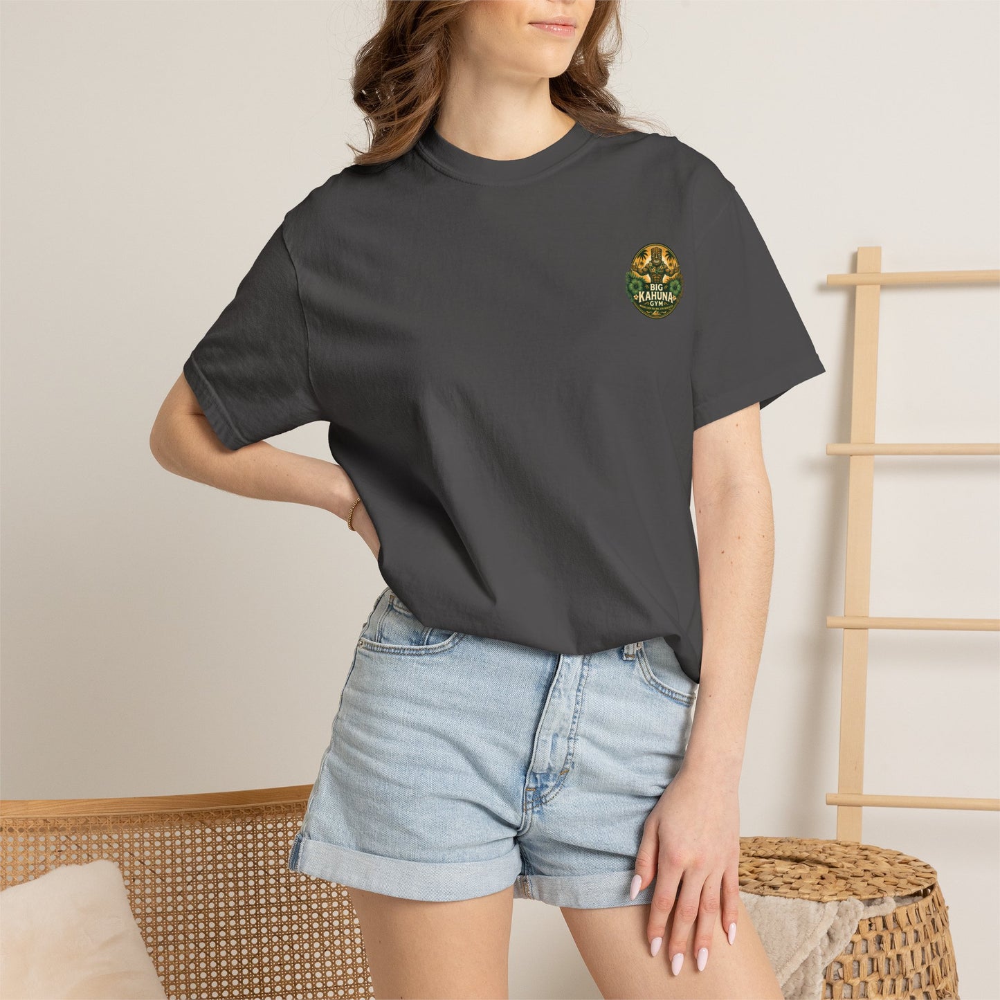 Big Kahuna Gym Beach Logo T-Shirt — Gym & Coffee Shop Casual