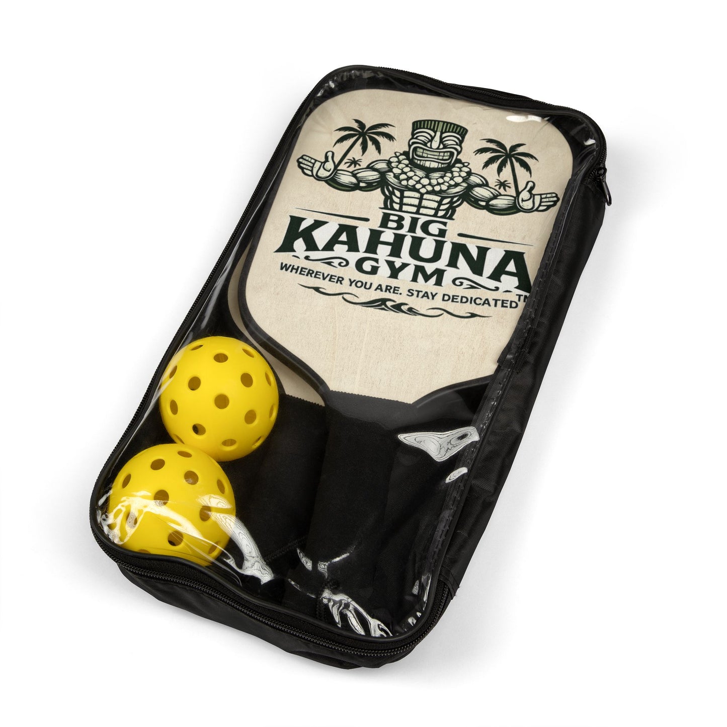 Big Kahuna Pickleball Set  Main Logo— Gym Logo Pickleball Kit