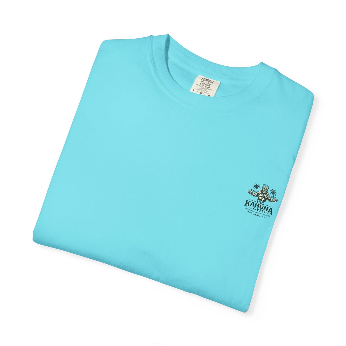 T-Shirt — "Curling Your Life Away in Paradise" Tiki Beach Workout Tee